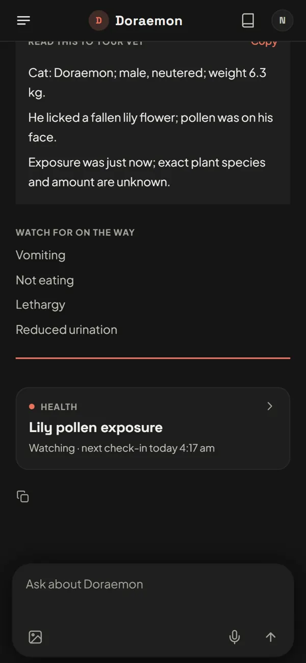 What to read to the vet, what to watch for on the way, and the case Laika opened